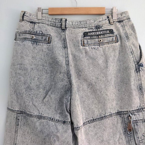 Vintage 80s Bugle Boys Tapered Jeans Acid Wash Denim Size 36L - Picture 5 of 11